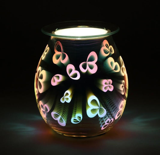 3D FLOWER PETAL LIGHT UP ELECTRIC OIL BURNER