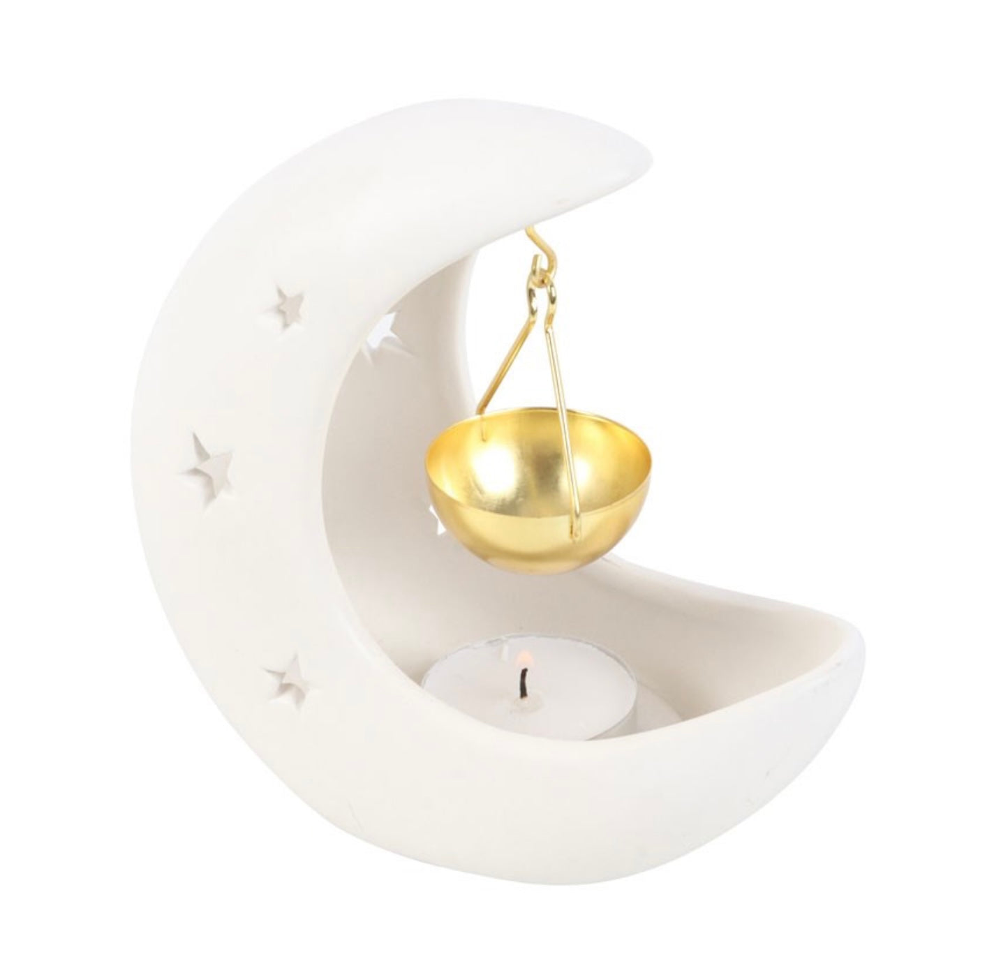 CRESCENT MOON HANGING OIL BURNER