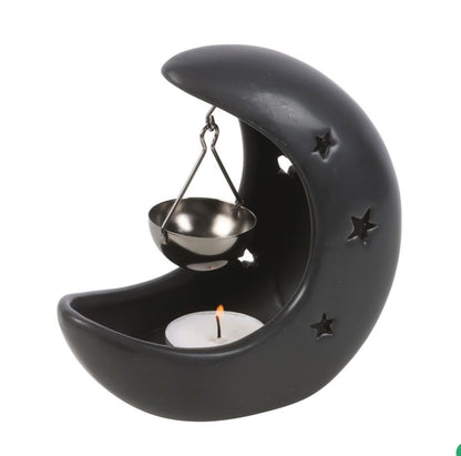 CRESCENT MOON HANGING OIL BURNER